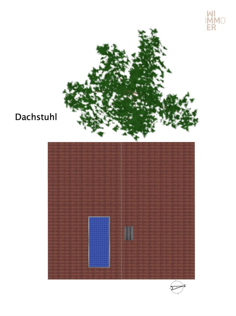 Visualisierung Dachstuhl