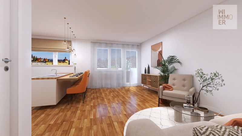 Homestaging nach Öffnung von Koch- und Wohnberreich