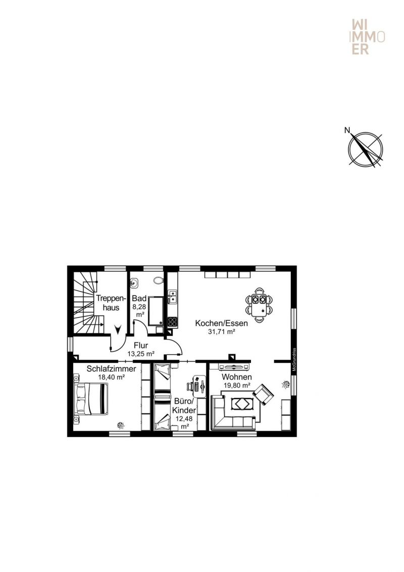 Grundriss Obergeschoss