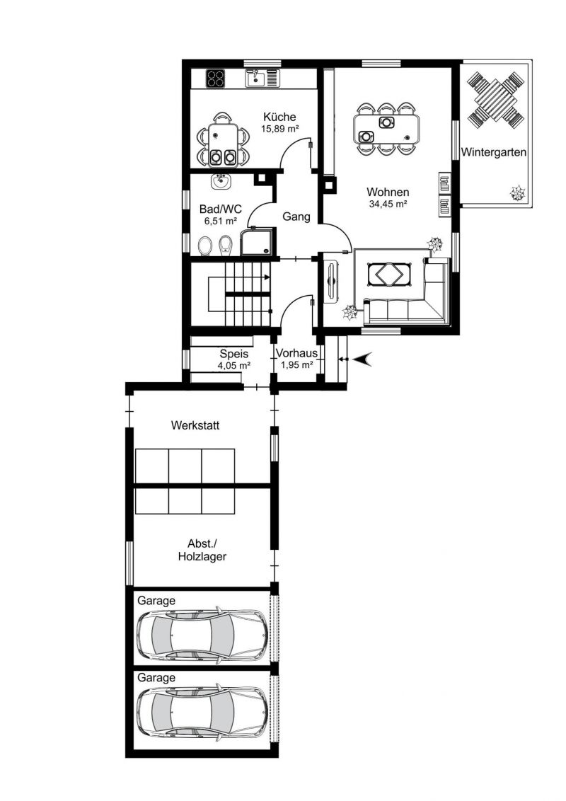 Grundriss Erdgeschoss