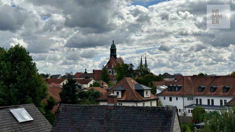Blick auf Stadtkern Altötting