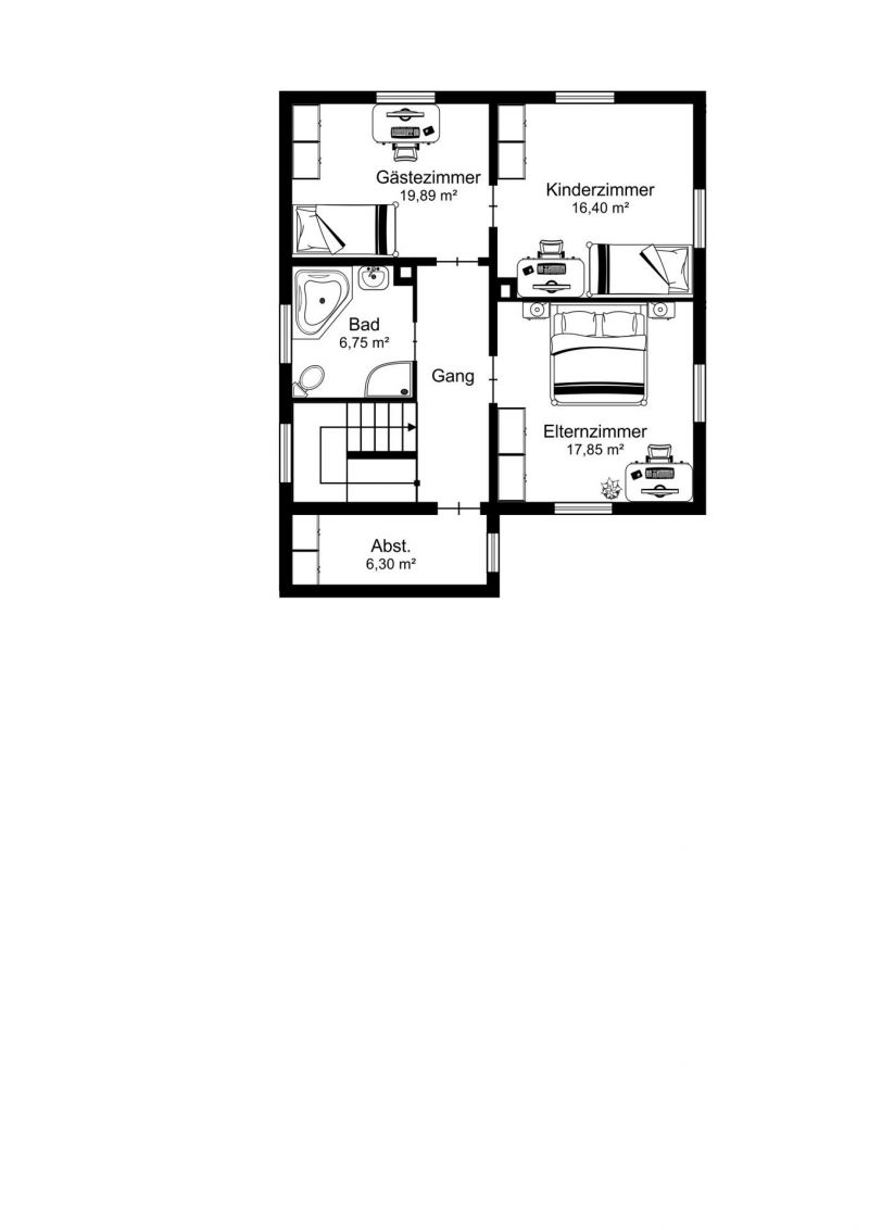 Grundriss Obergeschoss