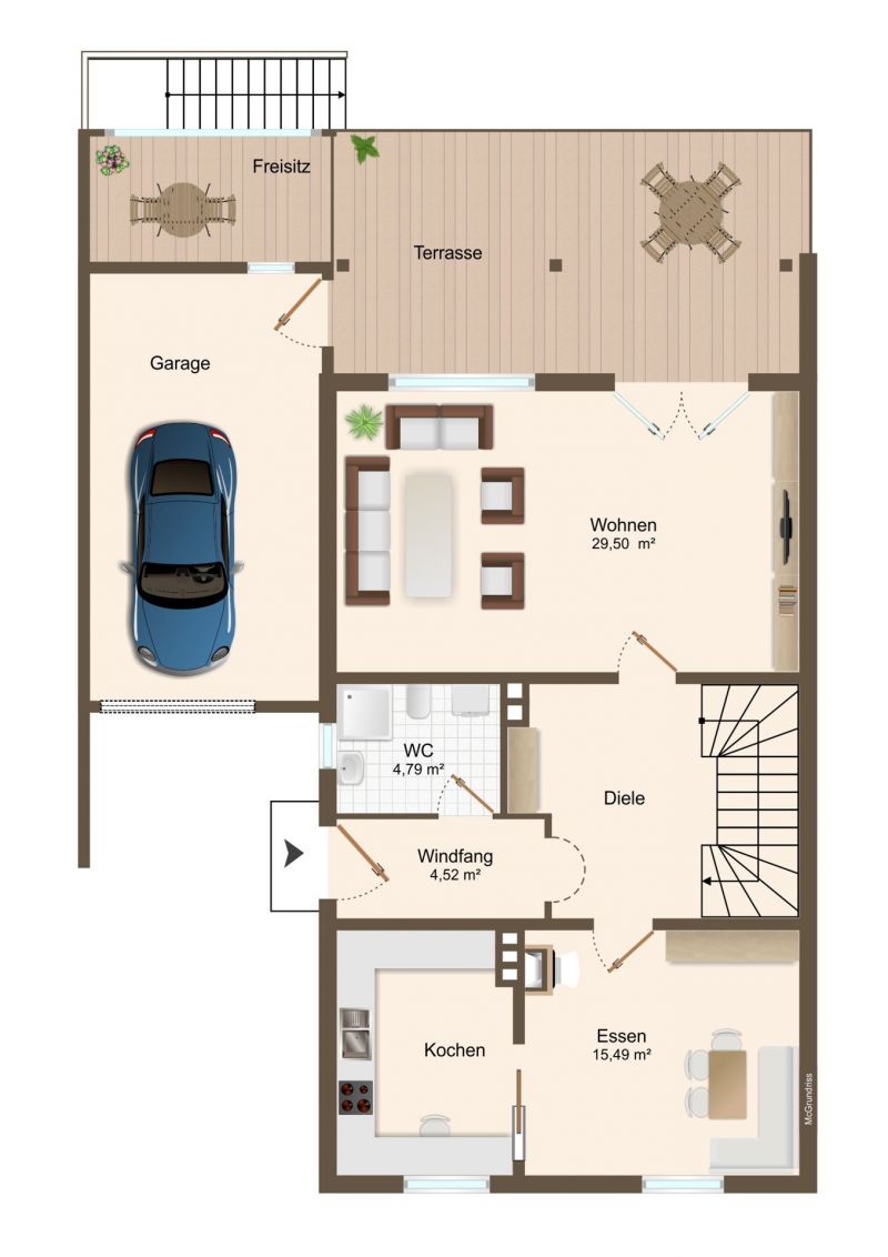 Grundriss Erdgeschoss